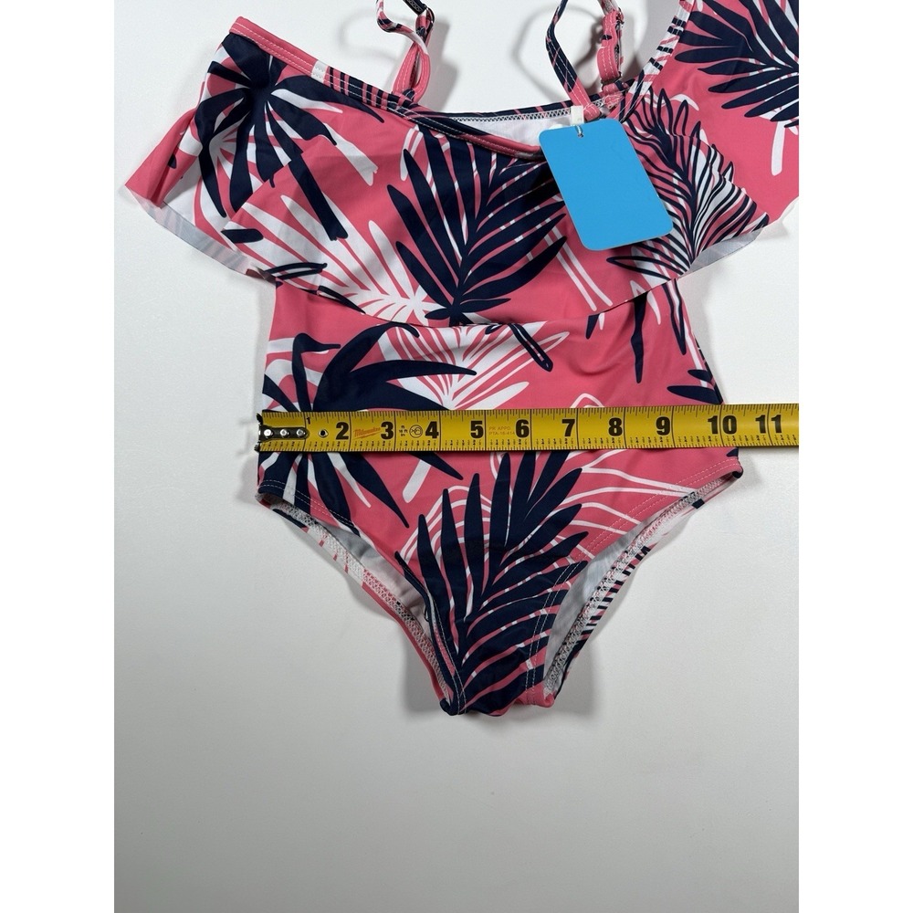 Girls' Peggy UPF 50 Beach Sport Off Shoulder One Piece Swimsuit 4-5 Y - Picture 4 of 4